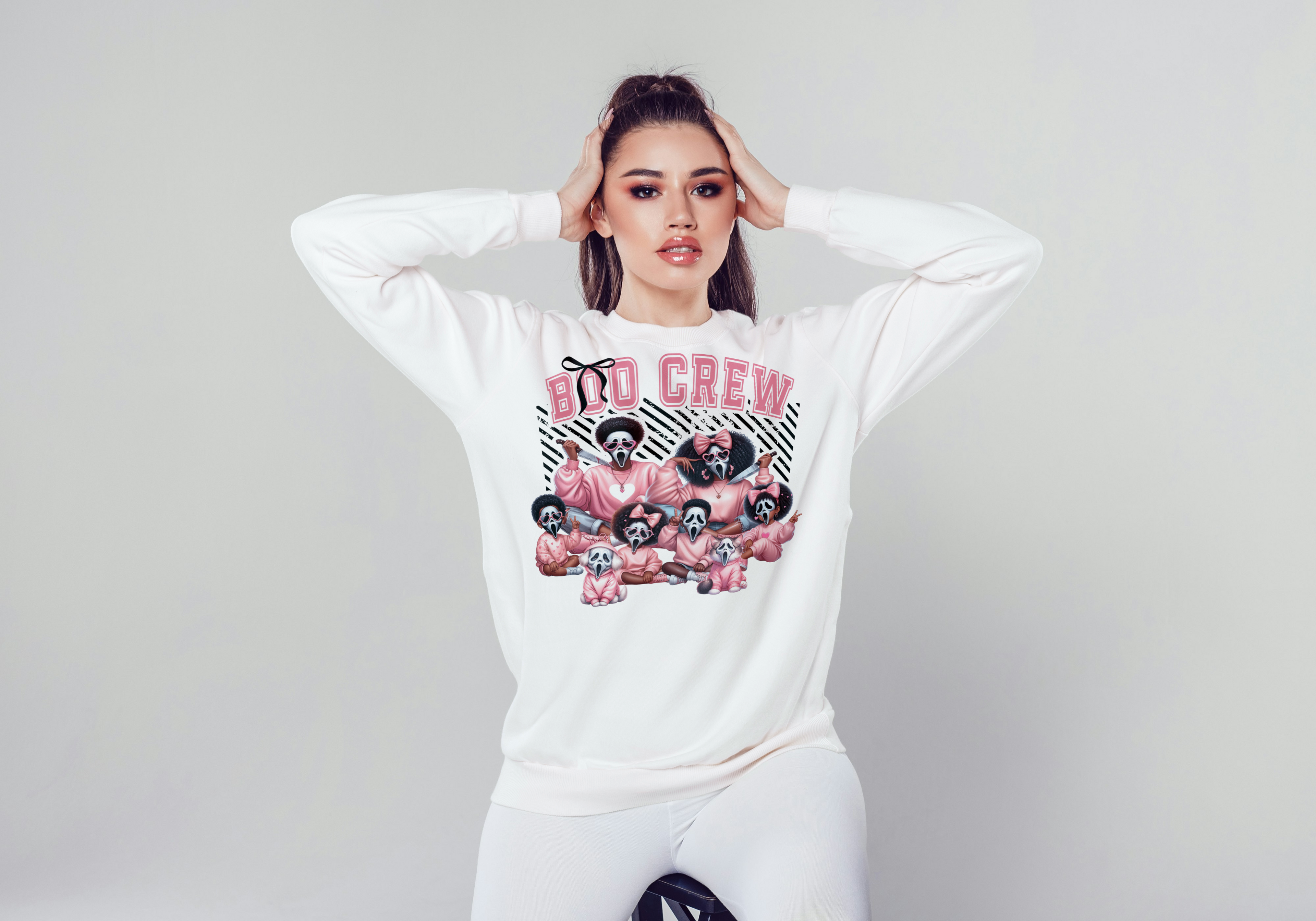 Halloween Family/Boo Crew/ heavy crewneck sweatshirt