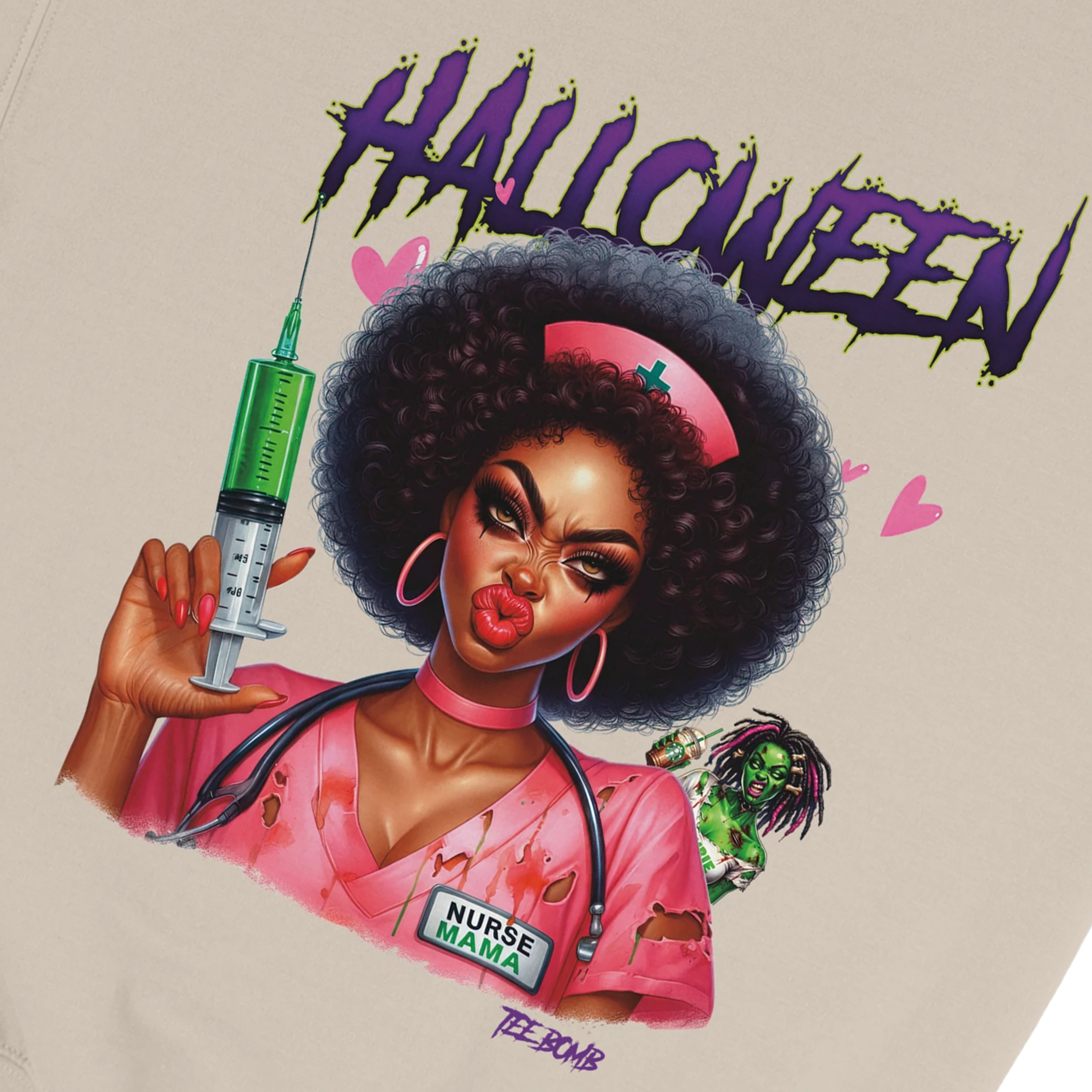 Halloween nurse Sweat / zombie / #hal007
