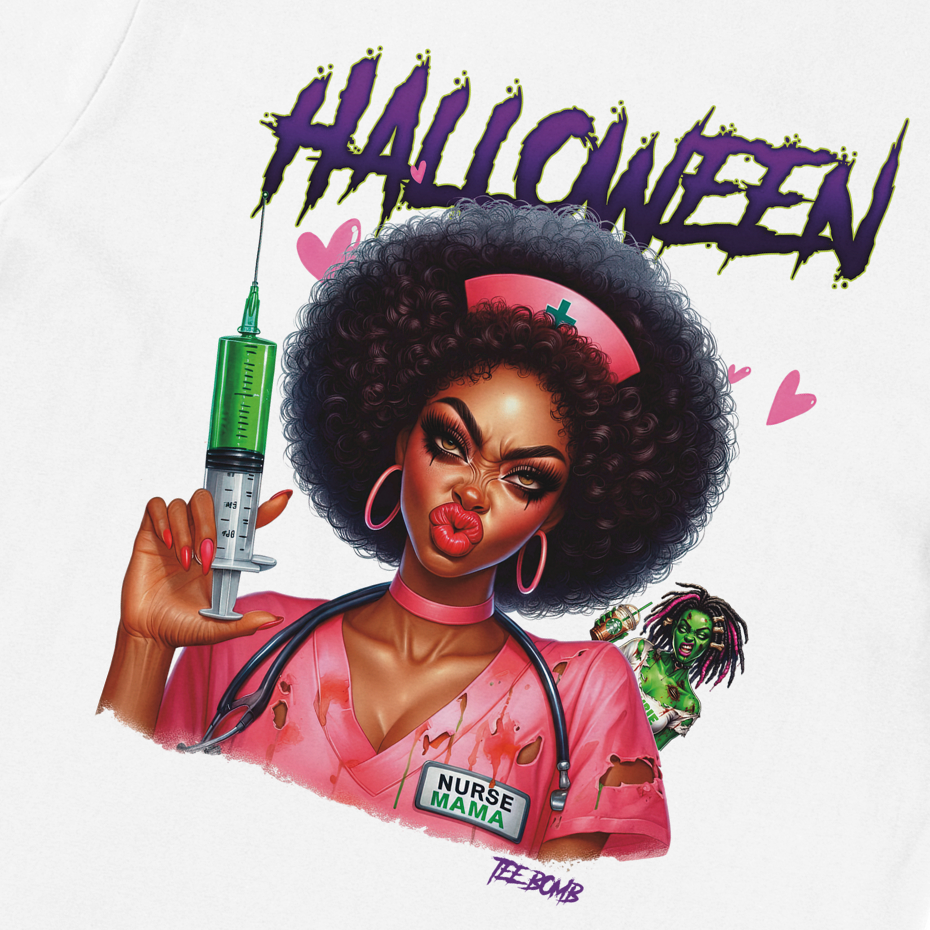 Halloween nurse Tshirts / zombie / #hal002