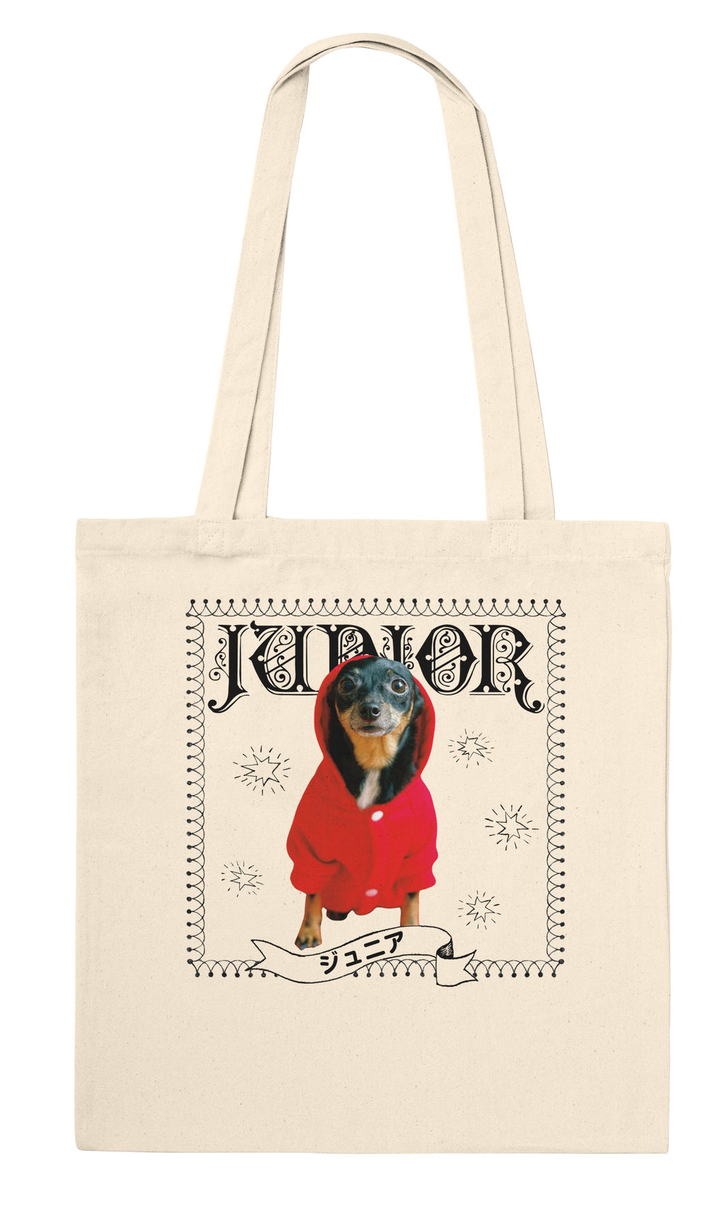 Custom-made! Create a tote bag featuring your pet's design! #tot001