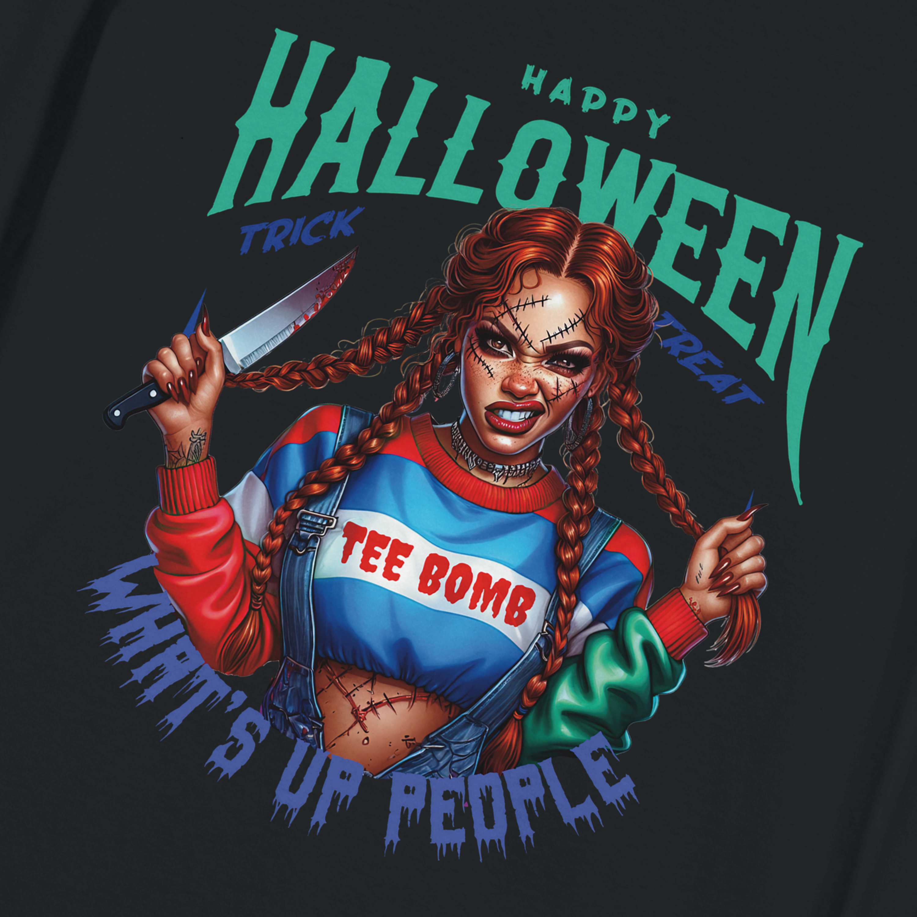 Halloween long sleeve T / #hal006
